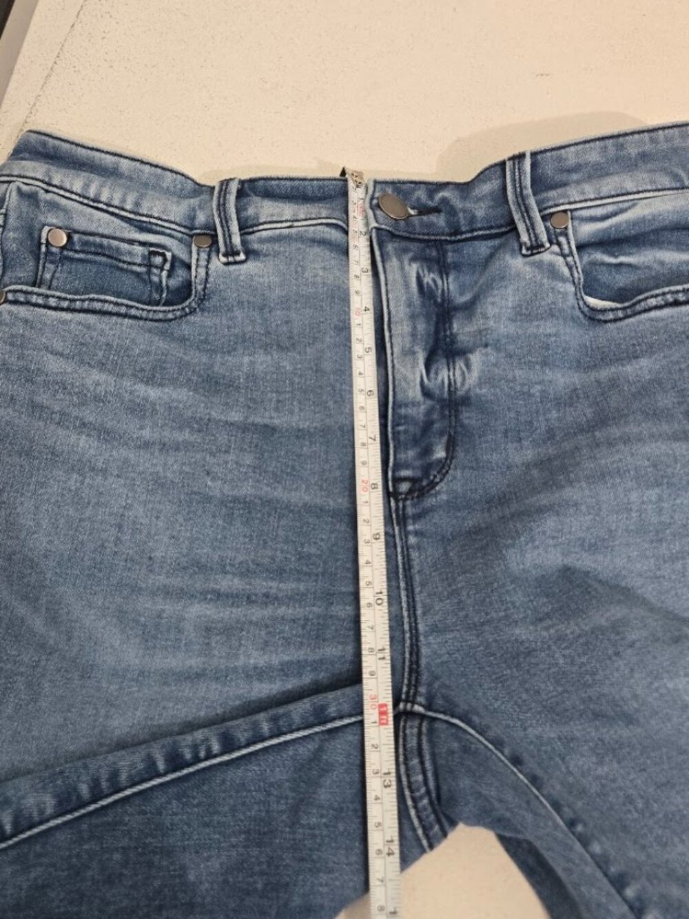 Belle Isle Torrid Blue High Rise Flare Jeans Sz 12R Premium Denim Festival Boho - Picture 9 of 12